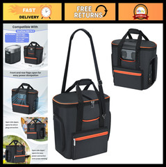 Portable Power Station Carrying Bag – Soft Padded, Shoulder Strap, Generator Cov