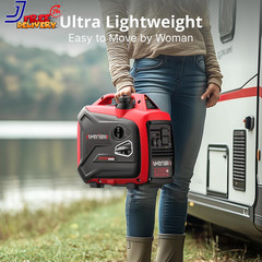 2500W Lightweight Portable Inverter Generator with CO Sensor for Home & RV
