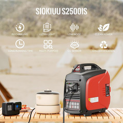2500W Portable Generator Super Quiet Inverter Generator Ultra Lightweight for Ho