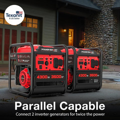 4300-Watt Portable Generator with Inverter Technology, 30 Amp for Home Use and E