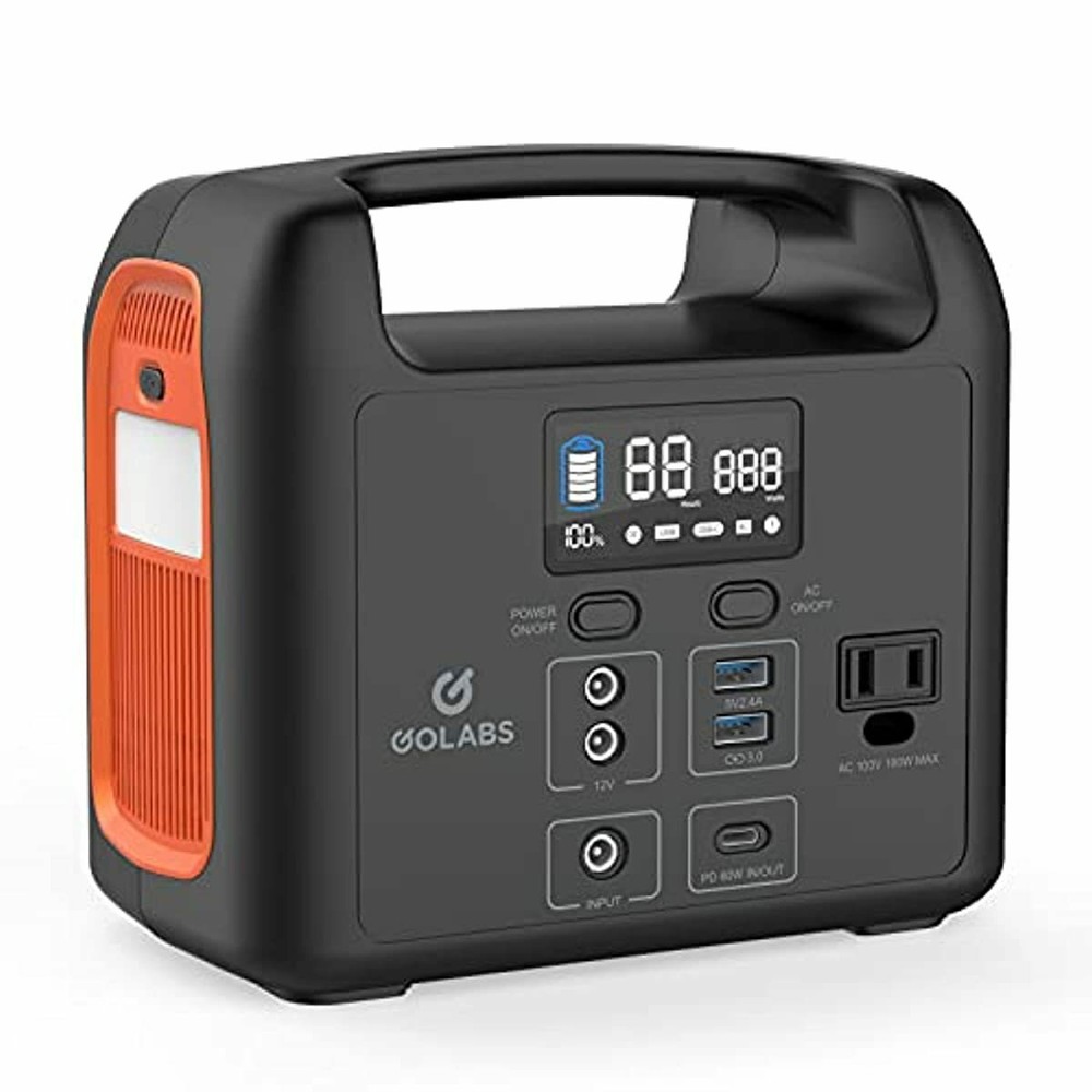 GOLABS Portable Power Station, 204Wh LiFePO4 Battery with PD 60W USB C and QC 3.