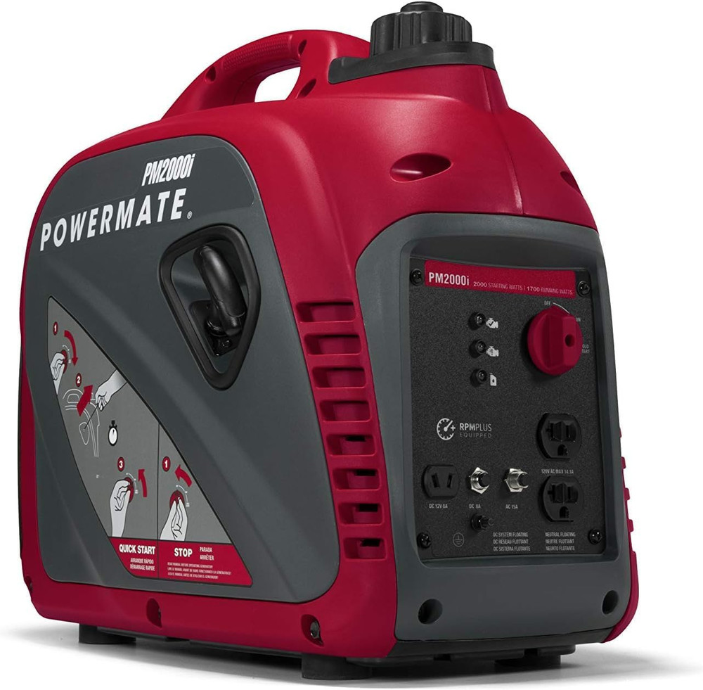 Pm2000I 2,000-Watt Gas-Powered Portable Inverter Generator – Quiet Performance –