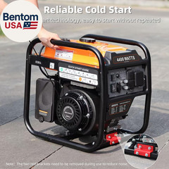 4400-Watts Inverter Generator, Open Frame Generator Gas Powered, Emergency Home