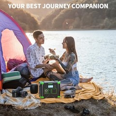 330W Portable Power Station, 288.6Wh Solar Generator with 60W USB-C PD Green