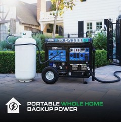 DuroMax XP13000HX 13,000 Watt Portable Dual Fuel Gas Propane CO Alert Generator