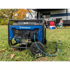 4,650/3,600Watt Recoil Start Gas Powered Portable Generator with Wheel CO Sensor