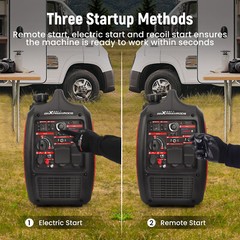 4.8KW Portable Inverter Generator Gas Powered Quiet for Camping RV Travel