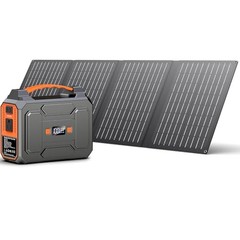 Solar Powered Generator 200W Solar Generators(Orange & Black) + 40W Solar Panel