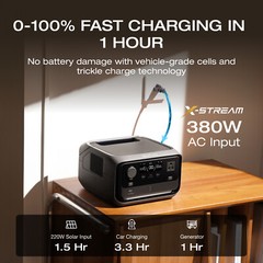 EcoFlow Wireleess River 3 Plus Portable Power Station with EB600 Extra Battery