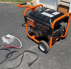 Generac GP5500 Portable Generator, Includes switch and 220v cord.
