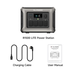 ALLPOWERS 1600W Portable Power Station Solar Generator AC DC + Solar Panel Kits