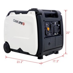 Ultra-Quiet 4500W Inverter Generator w/Electric Start – Foldable Handle & Wheels