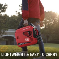 PowerSmart 2580W Inverter Gas Generator, 79cc, 5.7H Runtime, CO Detect, Portable