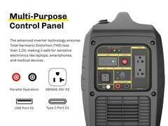 2300W Inverter Generator Gas Power Campe RV Home Backup Job site Construction