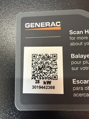 Generac 7329 28kW Air-Cooled Whole Home Standby Generator with transfer switch