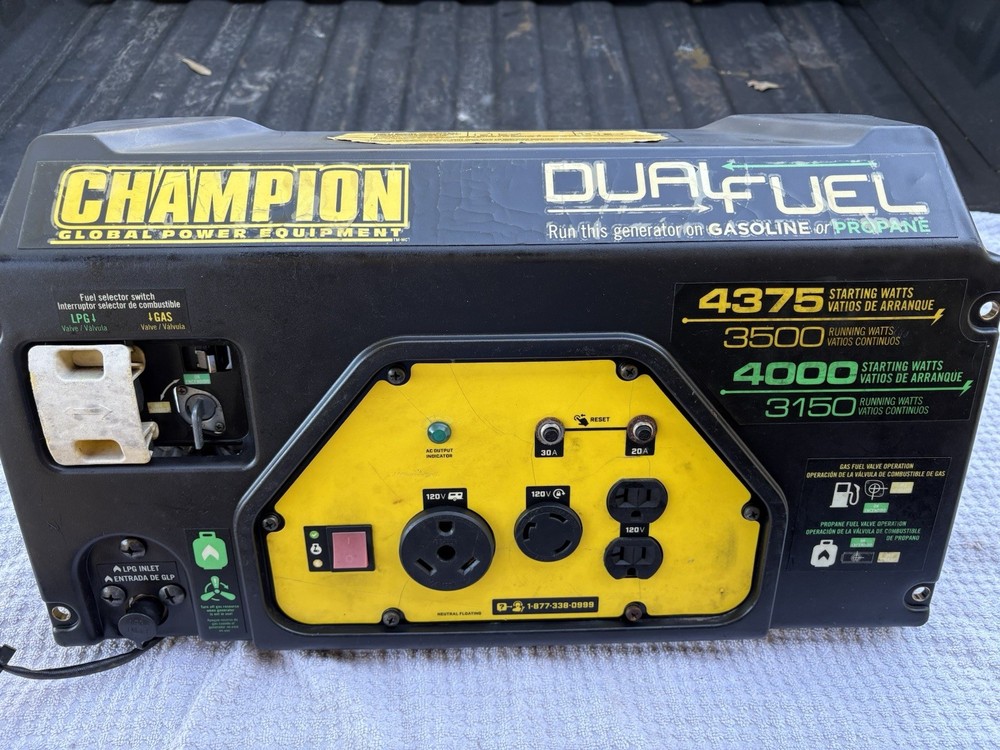 100401R – 3500/4375w Champion Dual Fuel Generator Control Panel *parts*