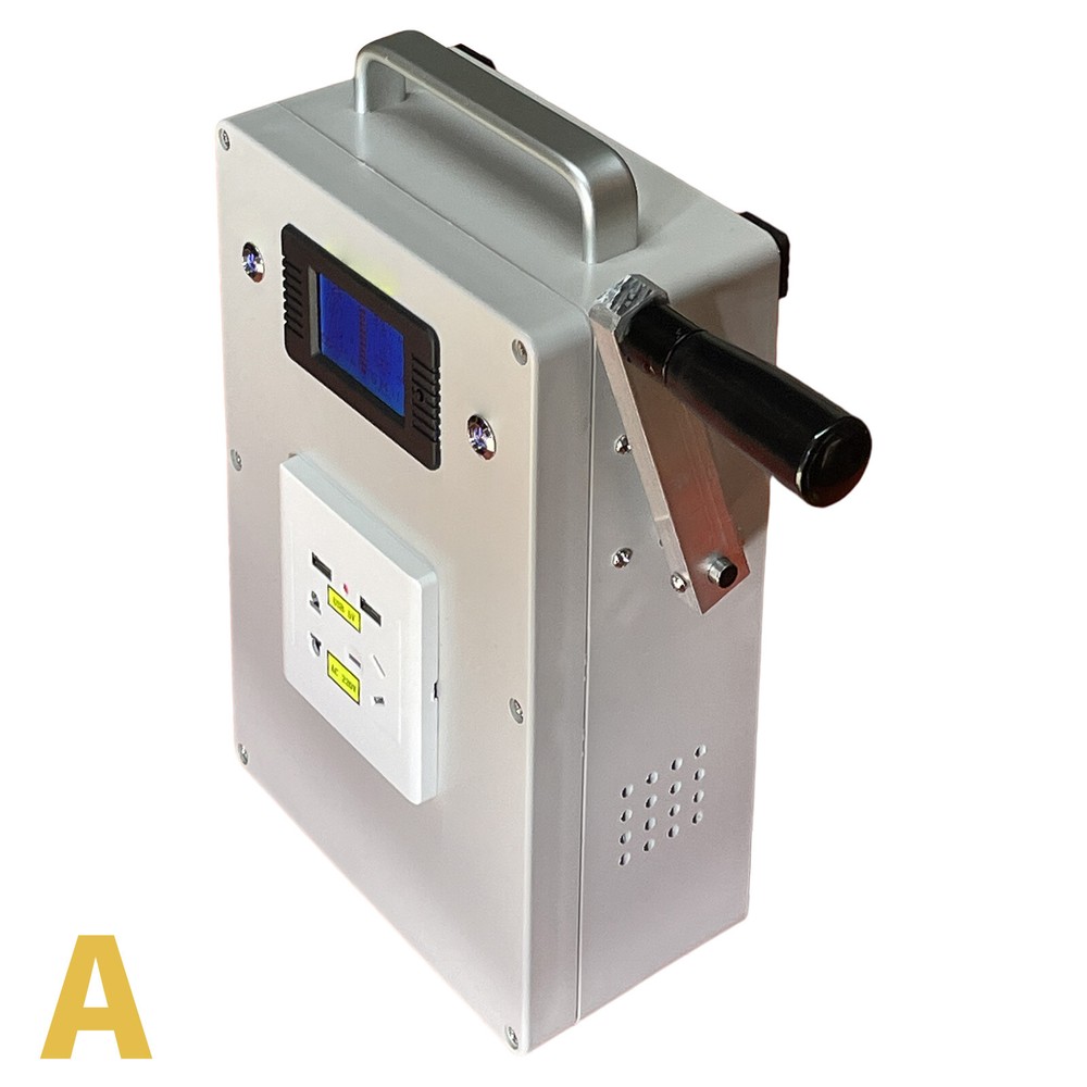 Hand Crank Generator Portable Power Supply High Power 220V 500W Output