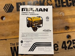 firman P03602 3650 generator