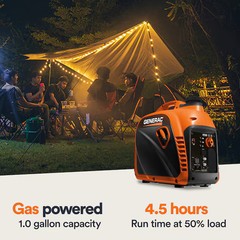 Generac 2500 -Watt Single Fuel (Gasoline) Inverter Generator NO SHIP TO CALIFORN