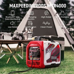 Quiet 4000 Watt Generator Portable Pure Sine Wave with Bluetooth CO Alert