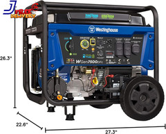 Westinghouse WGen7500DF 9,500-W Portable Dual Fuel Generator with Remote Start
