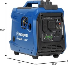 Westinghouse 2,550-Watt Super Quiet Portable Gas Inverter Generator, Ultra-Light