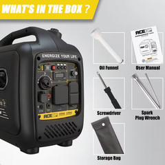Aceup Energy 4000W Gas Inverter Portable Generator 146CC RVReady Emergency 3200W