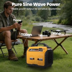 2500W Dual Fuel Inverter Generator 15h Propane Runtime for Long RV Trips
