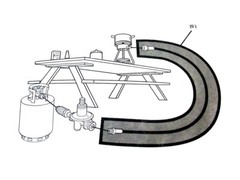Champion 2800W 3100 3400W Dual Fuel Inverter Generator Propane Hose Extension 5′