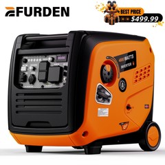4800-Watt Portable Gas Inverter Generator Quiet Camping Home Power Emergency