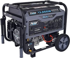 Pulsar 12,000-W Portable Hybrid Dual Fuel Gas Powered Electric Start Generator