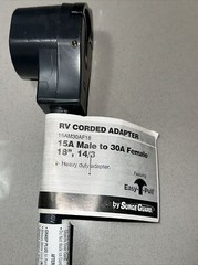 *SURGE GUARD 15AM30AF18 Generator RV Adapter 15A Male to 30A Female RV Adapter