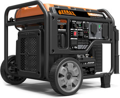 GENMAX 6,000-W Quiet Portable Gas Inverter Generator, Electric Start, CO Sensor