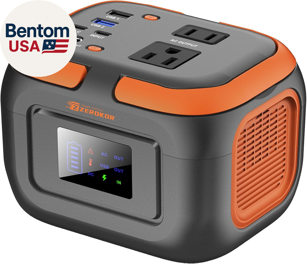 Portable Power Station 120W, Power Bank with AC Outlet, Portable Generator 97.6W