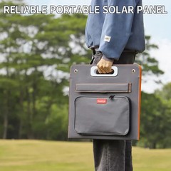 Flashfish 60W Foldable Solar Panel 18V DC 5V USB Charger for Portable Generator