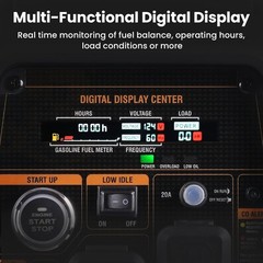 MXR Generator 3500 Watt Dual Fuel Inverter Quiet 30A RV Backup Remote Start