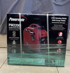 Powermate PM2200i Portable Inverter Generator 1700 Running Watts