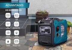 Könner & Söhnen KS 6000iES CO portable gasoline inverter generator