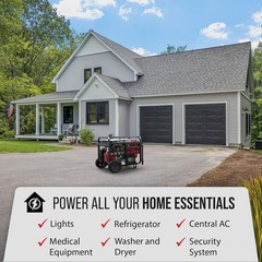 13,000W 500Cc Tri Fuel Portable Generator – Remote Electric Start, Whole Home