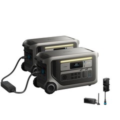 Anker SOLIX F3000 2x Power Station with Double Power Hub & Power Saver Kits