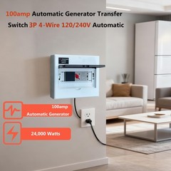 Automatic Generator Transfer Switch 100A 3P 4-Wire 120/240V