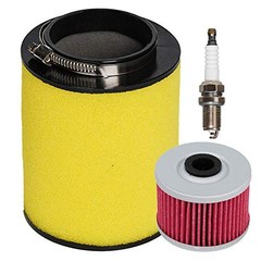 ATV Air Filter Element Cleaner 17254HP5600 with Oil Filter Spark Plug Tune Up…