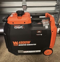 WEN DF480iX 4800W Dual Fuel Inverter Generator, Electric Start, Portable