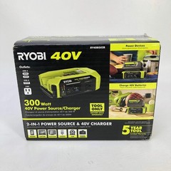 New Ryobi 40V 300-Watt Portable Battery Inverter Power Source RY40BG02