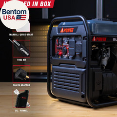 4600W Rv-Ready Quiet Portable Inverter Generator Gas Powered, Ultra-Lightweight