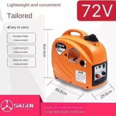 Portable, Quiet, DC, on-Board Generator for Trucks with Parking Air Conditioning