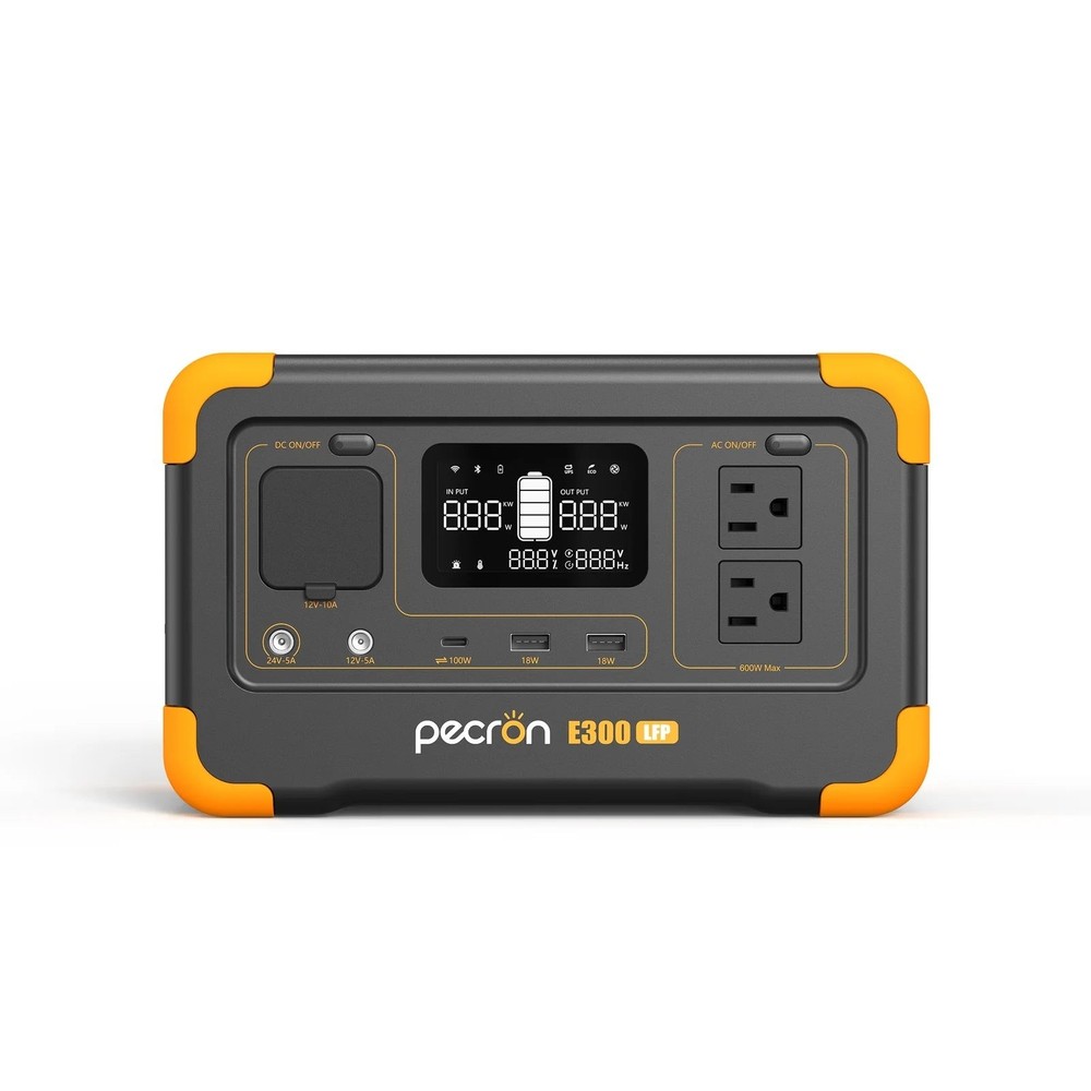 Portable Power Station 300W 288Wh LiFePO4 Solar Generator Home Backup