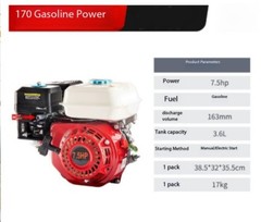 Gasoline-powered Water Pump with A Four-stroke Gasoline Engine, Self-priming