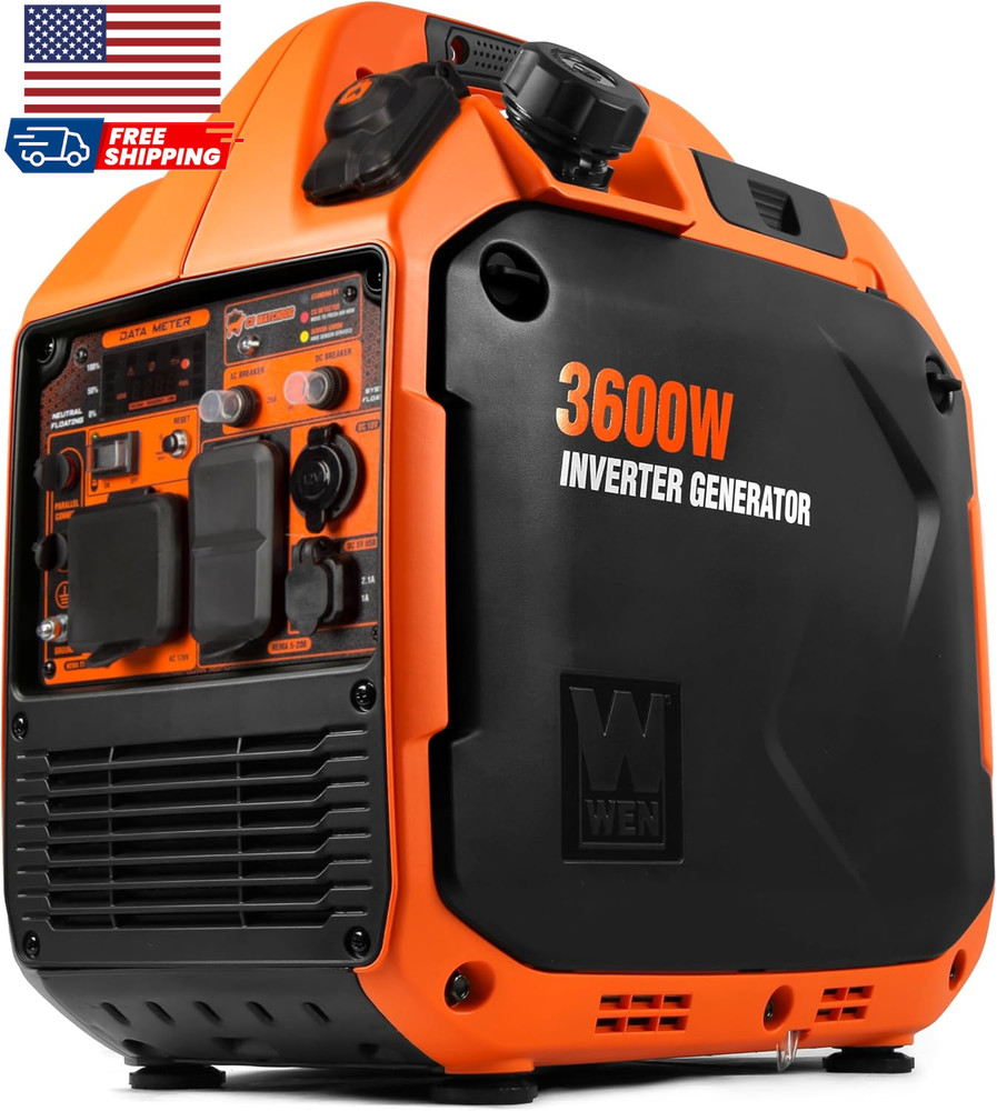 3600-Watt Dual Fuel Rv-Ready Portable Inverter Generator with Fuel Shut off