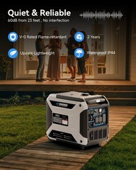 6500W Dual Fuel Inverter Generator, Remote & Electric Start, Quiet Portable